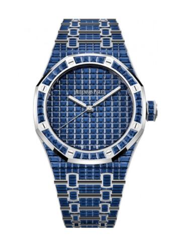 (image for) Replica Audemars Piguet Royal Oak Self-Winding 41 Blue Sapphire Watch 15514BC.SS.1284BC.01
