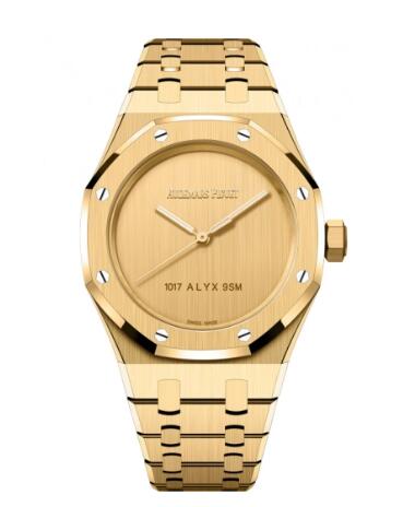 (image for) Audemars Piguet Royal Oak Selfwinding 37 1017 ALYX 9SM Yellow Gold Replica Watch 15550BA.OO.1356BA.02