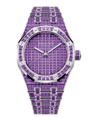 (image for) Replica Audemars Piguet Royal Oak Self-Winding 37 Amethyst Watch 15554BC.AY.1274BC.01