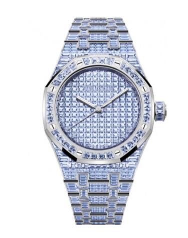 (image for) Replica Audemars Piguet Royal Oak Self-Winding 37 Tanzanite Watch 15554BC.TF.1274BC.01