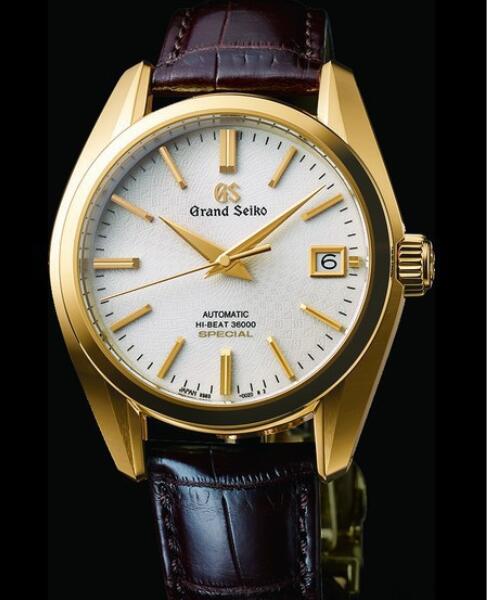 (image for) Seiko Watch Replica Grand Seiko 9S anniversaire SBGH266 Yellow gold - Crocodile strap