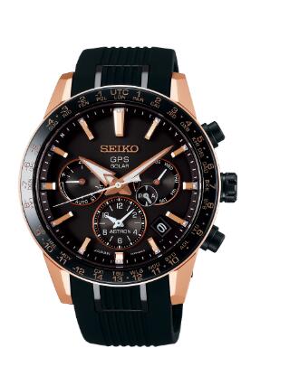 (image for) Seiko Astron Watches For Men 5X Dual-Time Review Price Replica Watch SSH006J1